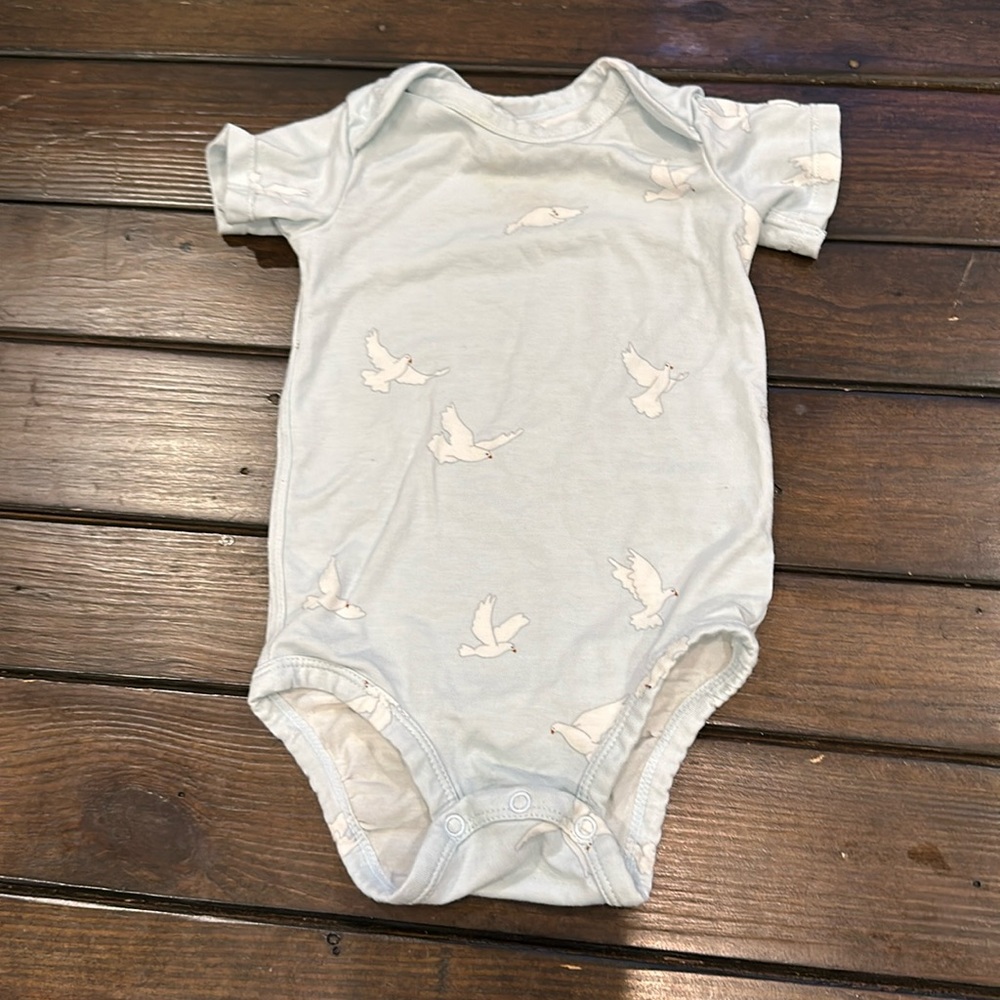 Loulou Lollipop Light blue onesie 0-3M